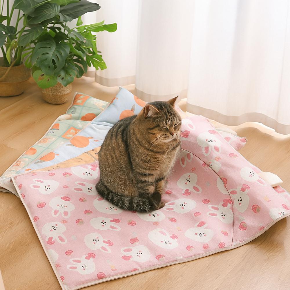 Scratch Resistant Cooling Pet Mat Cartoon Pattern Pet Cooling Pad Anti-Slip Pet Pad Summer Use