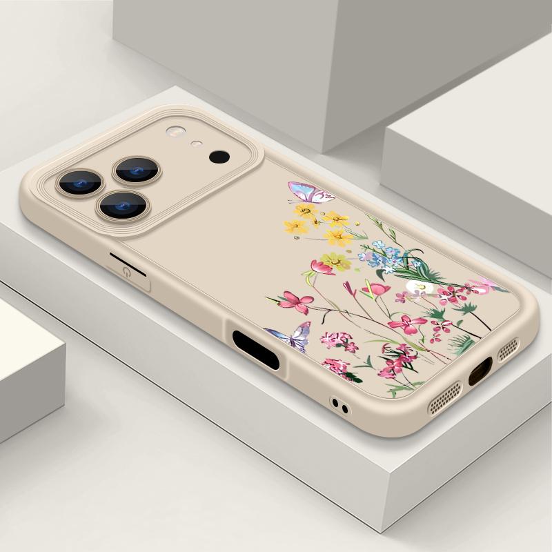 Small Flower Pattern Case For iPhone 17 Air 16e 16 15 14 Pro Max 13 17 Pro Max 17 Pro 17 Shockproof Soft TPU Silicone Phone Cover Funda