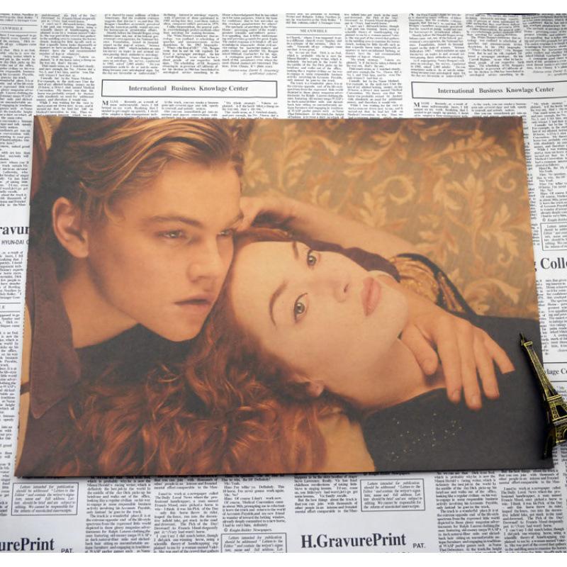 Titanic Retro Kraft Paper Poster for Bedroom or Bar Decor