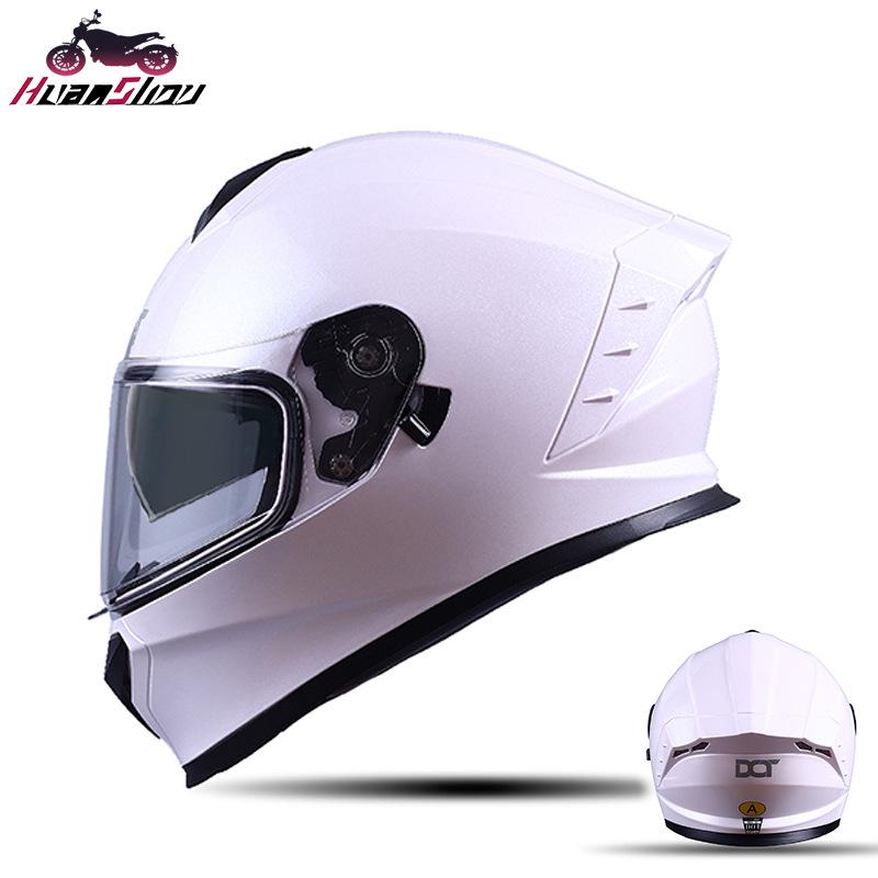 

В наличии шлем-интеграл с двойным визором - Ретро-дизайн для мужчин и женщин, Идеально подходит для дорожных мотоциклов и скутеров XL