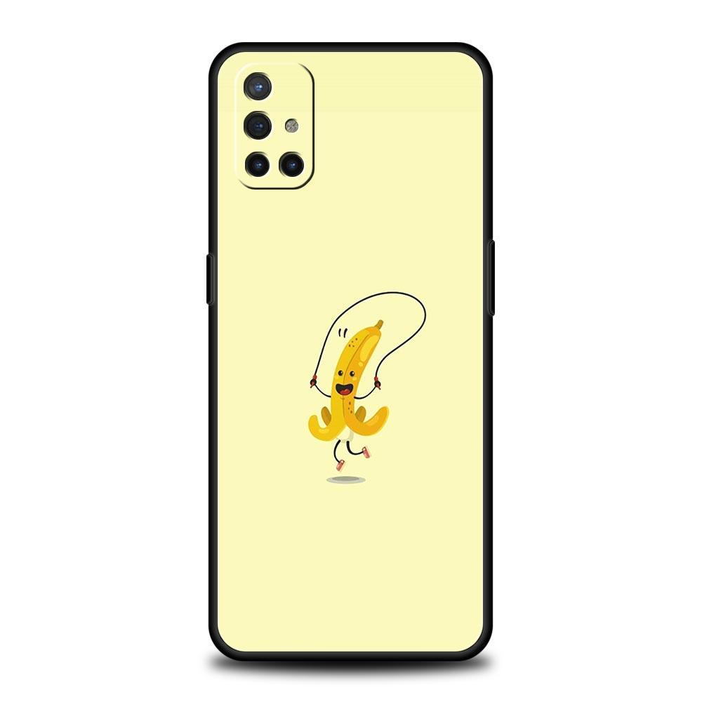 Funny Bite Apple Banana Phone Case For Oneplus 13R 13 12R 11 10T 10R Nord N100 N200 N10 10 9 9R 9RT CE 3 2 Z Pro Soft TPU Cover