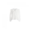 Shop   Women S Cotton100  Ruffle Tie Puff Long Sleeve blouSe Ivory Ean Wbl 12088