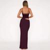 Women's Summer New Mesh Long Dress With Elastic Suspender Hip Hugging Women's Sexy Dress