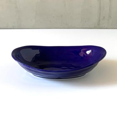Piatto per Curry e Piatto per Pasta Lifestyle Island 24cm Circa. 500ml (Blu Navy Lucido) Tutti gli 11 Colori Piatto Fondo Ovale r76-blu navy