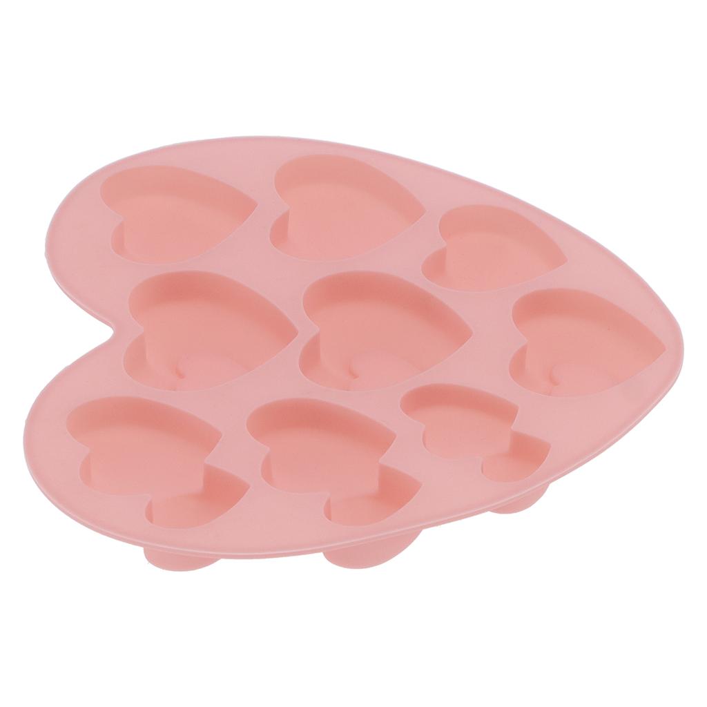 9Grid HeartShaped Mold Silicone Mousse Cake Mold Baking Tool for Home Kitchen