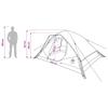 Instant Tent Olive Green 305 x 215 x 140 cm Polyester and Steel