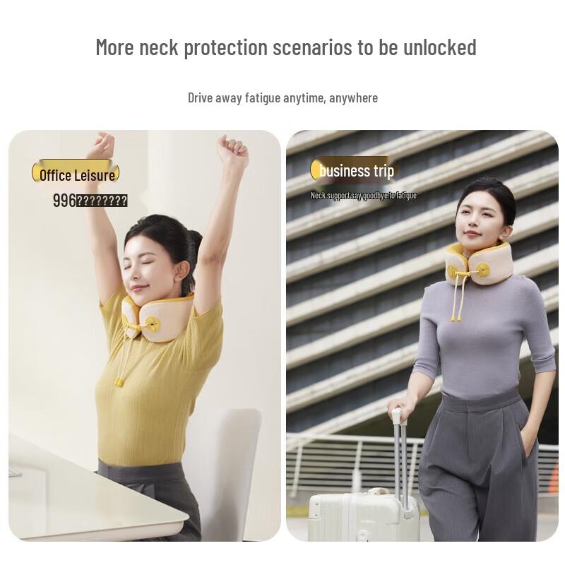 U-shaped Neck Massage Pillow with Heat and Vibration