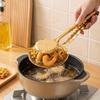 Heat Resistant Oil Separator Spoon Stainless Steel Fried Food Strainer Food Clip  Snack