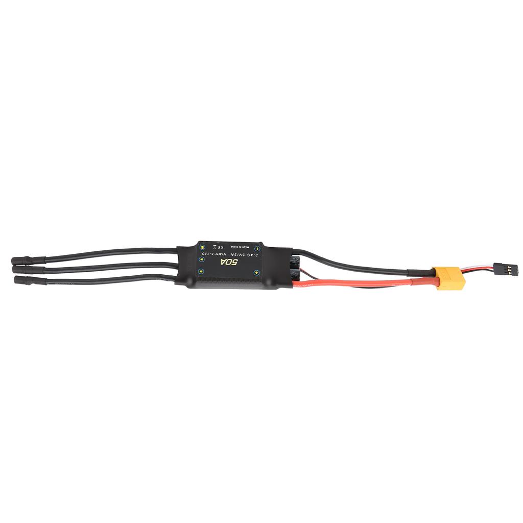 50A Brushless ESC Speed Controller 5V 3A BEC Output for RC Drone Foam Airplanes Accessory