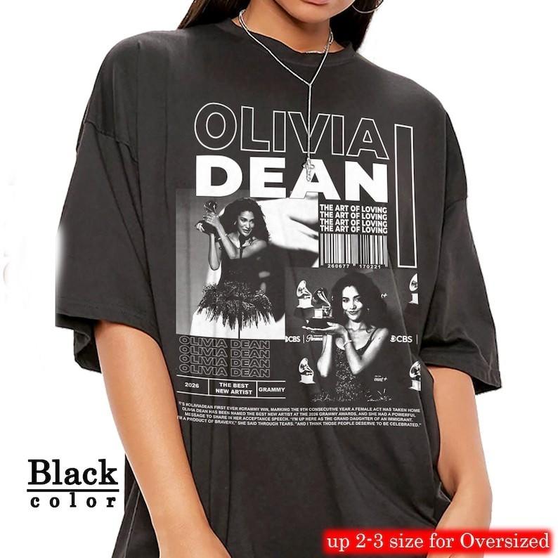 Retro Olivia Dean Graphic T-Shirt, The Art of Loving Unisex T-Shirt M
