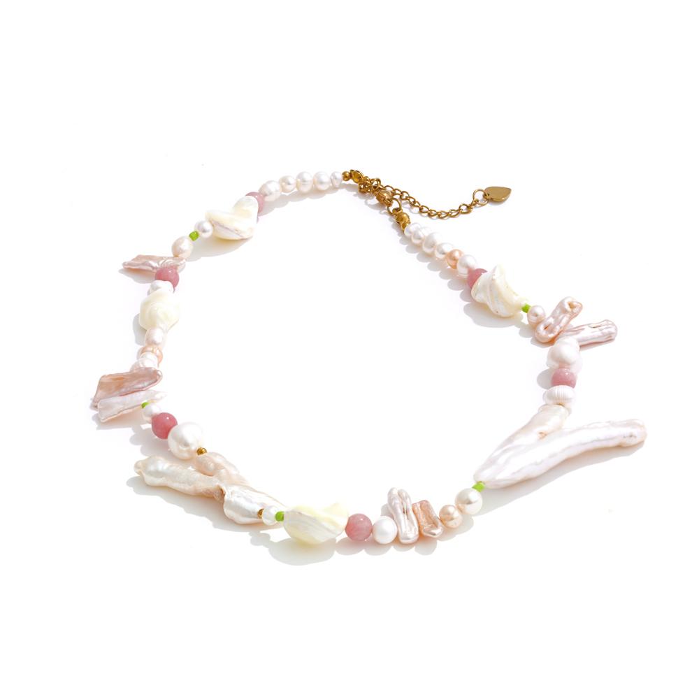 

Yhpup High Quality Baroque Natural Freshwater Pearls Chain Collar Necklace Luxury High-Grade Gift Fashion Jewelry 2025 with Box