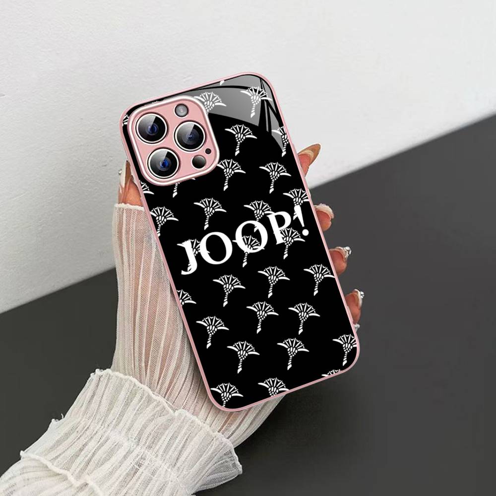 Famous Printed J-JoopS Logo Tempered Glass For Iphone 14 13 12 11 Pro Mini XS MAX 14Plus X XS XR Fundas