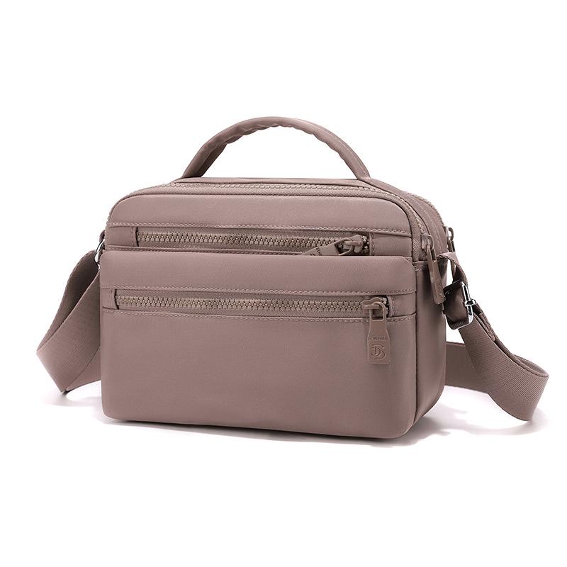 Women's Water-Repellent Crossbody Handbag: Multi-Layer Single-Shoulder Casual Nylon Bag