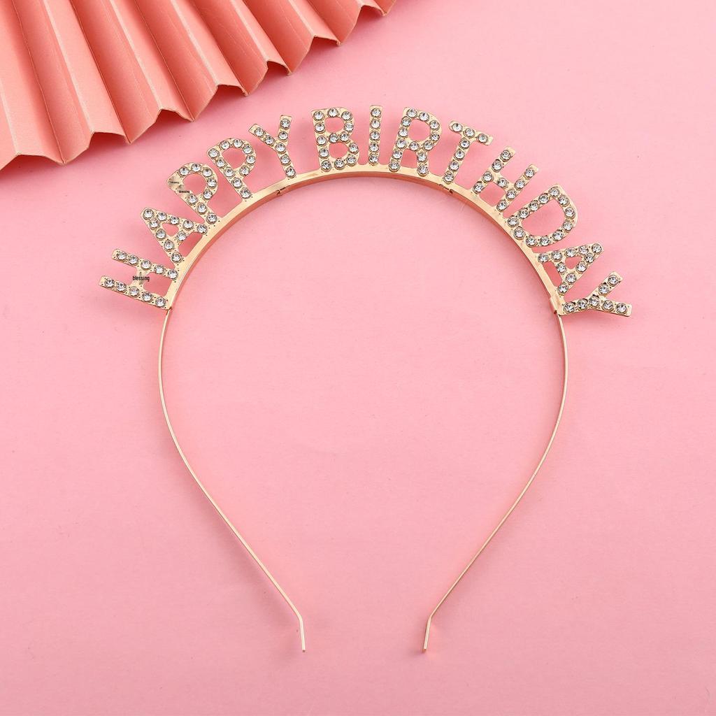 Birthday Celebration Headband, Hair Clip, Sash, and Baking Gift Set - Perfect Photo Props and Decorations for Girls