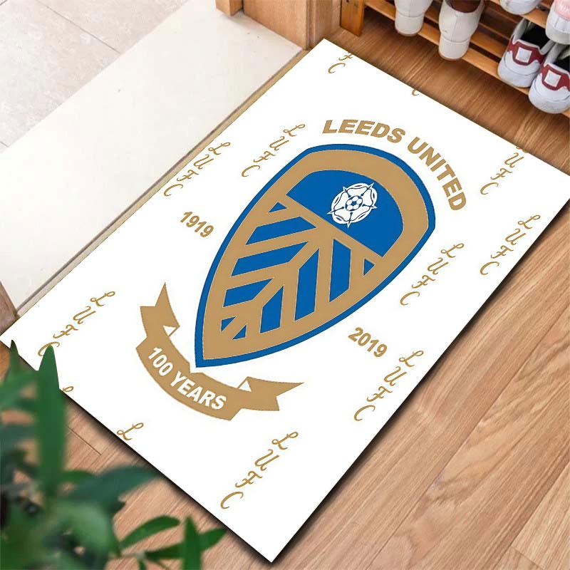 Leeds United Teppich für Wohnzimmer Schlafzimmer Zuhause Sofadekoration, Kinder Spiel rutschfeste Bodenmatte