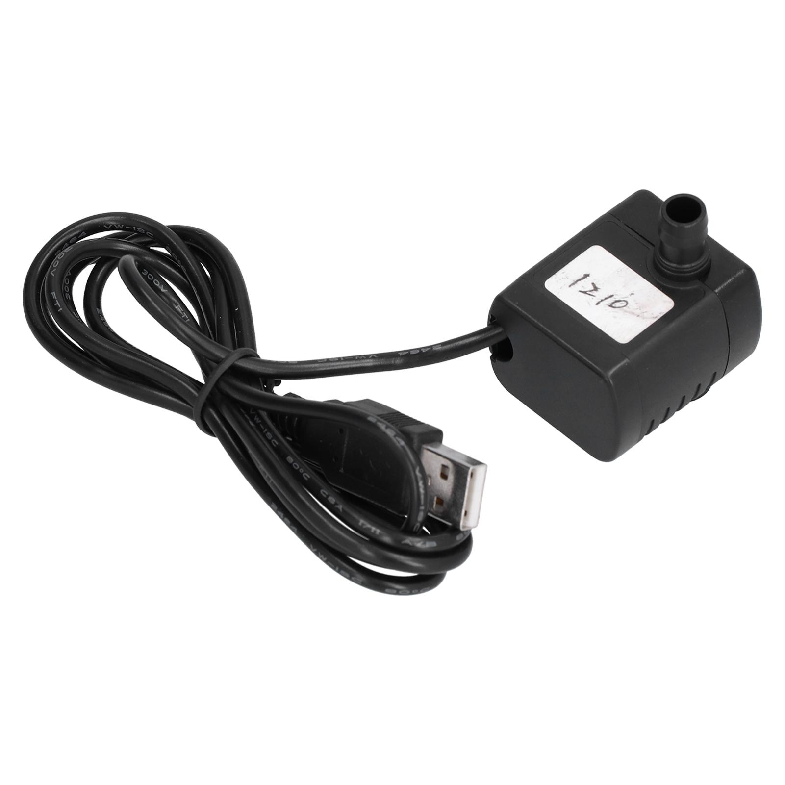 

Водяний насос Mini 170LH DC Водонепроникний занурювальний насос з USB-роз ємом для акваріумів Фонтани DC12V