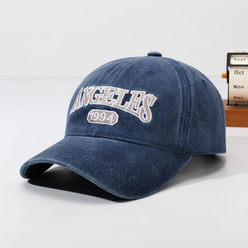 American Washed Sunshade Cap Retro New Letter Small Baseball Cap Women's Versatile Spring Face Casual Men