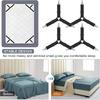 Bed Sheet Holder Straps, Upgrade Non Slip Sheet Clips, Fitted Sheet Holders for Corners, Easy tall Adjustable Elastic Firm Tight Accessories,