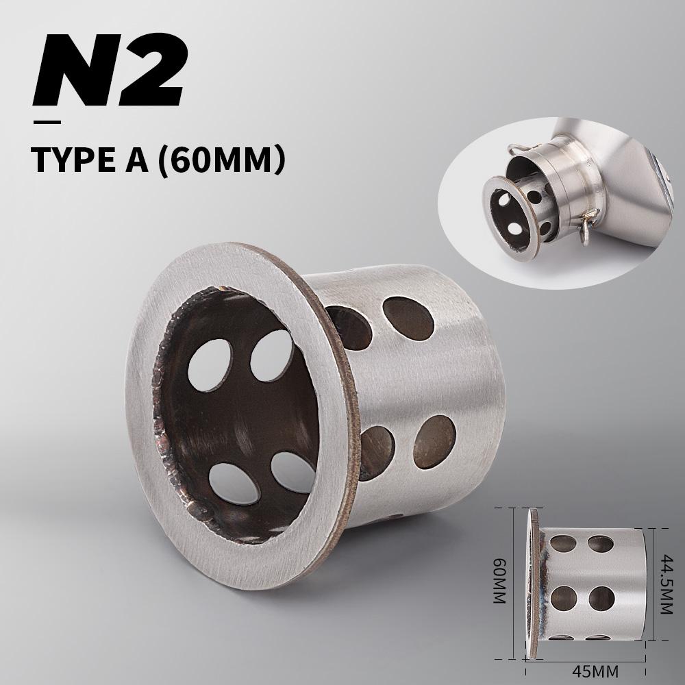 For 6OMM exhaust pipe muffler LOSSLESSINSTALLATION universal for 675sr RSV4Z900Z650 muffler motorcycle exhaust pipe TYPE A