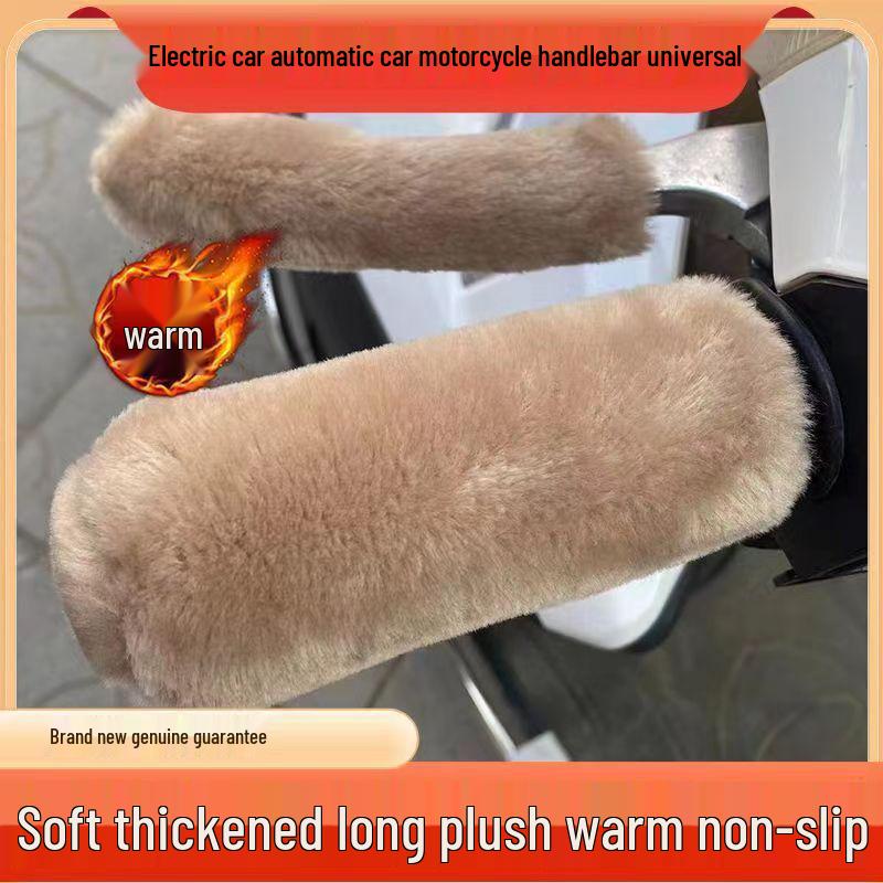 Winter Faux Fur Handlebar Gloves: Cold-Proof Covers for Electric Vehicles, Motorcycles, & Tricycles