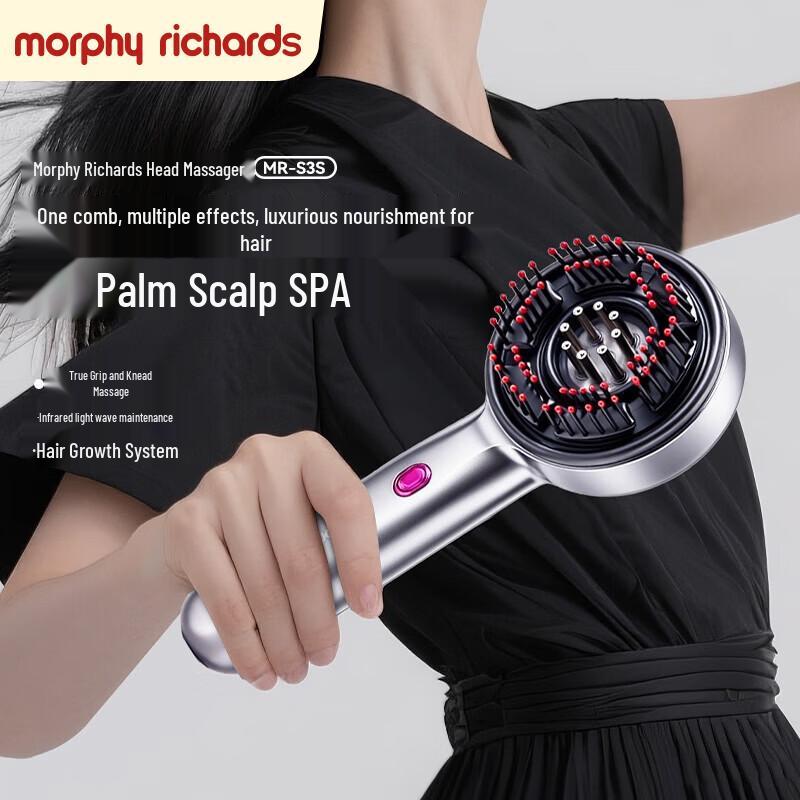 Умный массажер для кожи головы Morphy Richards с красным светом