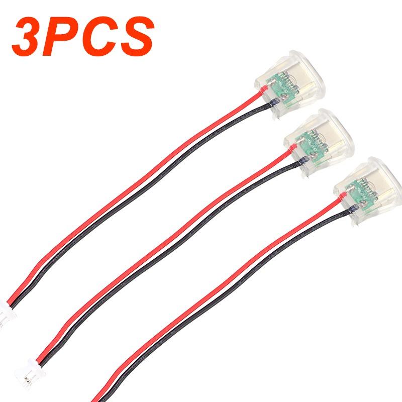 1-5PCS Car 2pin Type C Waterproof 3A Input Type Female Connector Jack Power Port Charging Socket Universal  Auto Repair Parts