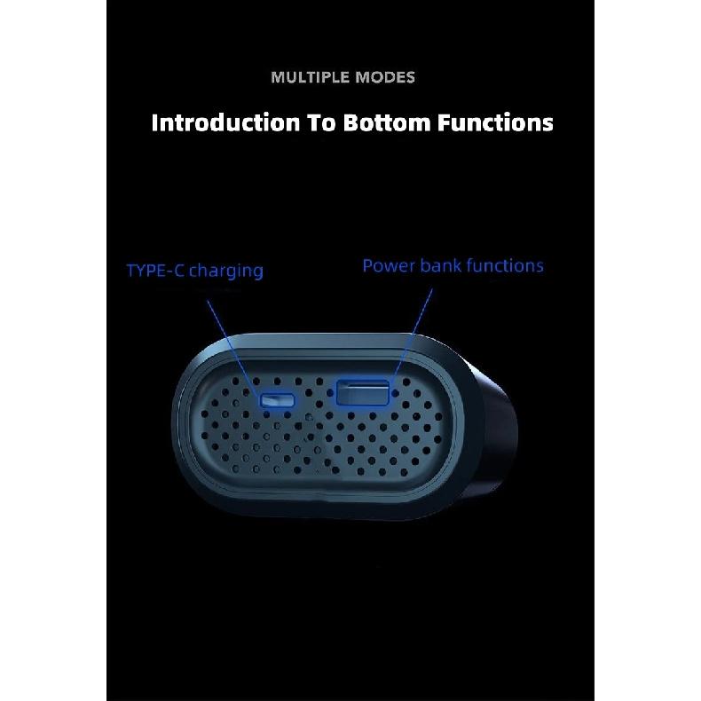 Mini Portable Handheld Electric Air Pump for Car Bicycle Tire Inflator Wireless Charging Digital Display Mounted Air Compressor
