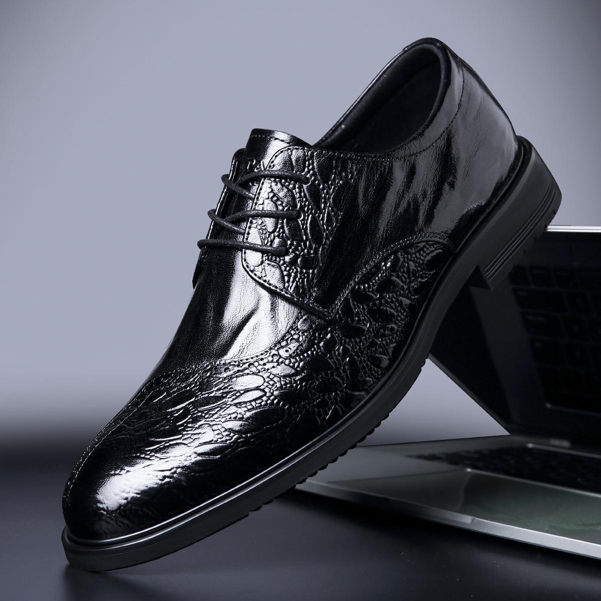 

Autumn new men s leather shoes business dress high-end leather men s shoes dress commuter wedding British style leather shoes 44