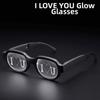Special Effect LED Glasses Glowing Neon Sense of Technology Luminous Eyewear Red Eyes Cool Anime Flash Eye Glasses Kids Adults