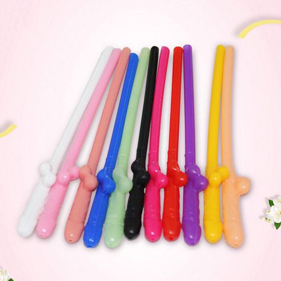 Yousheng 10 sztuk/zestaw penis słomki do picia wieczór panieński wieczór panieński upominki dekoracje