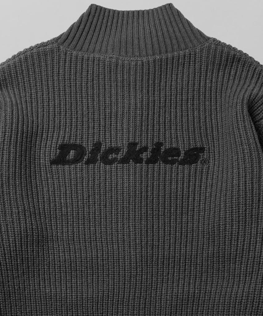 DICKIES Back Logo Full-Zip Knit Charcoal
