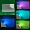 Pocket Sized LED Card Lamp Nameplate Light with Rainbow Effects for Business Professionals Transparent Name Tag Board