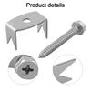 Efficiently Install Your Fencing with This Pack of 50 Stainless Steel Fasteners Compatible with Various Materials