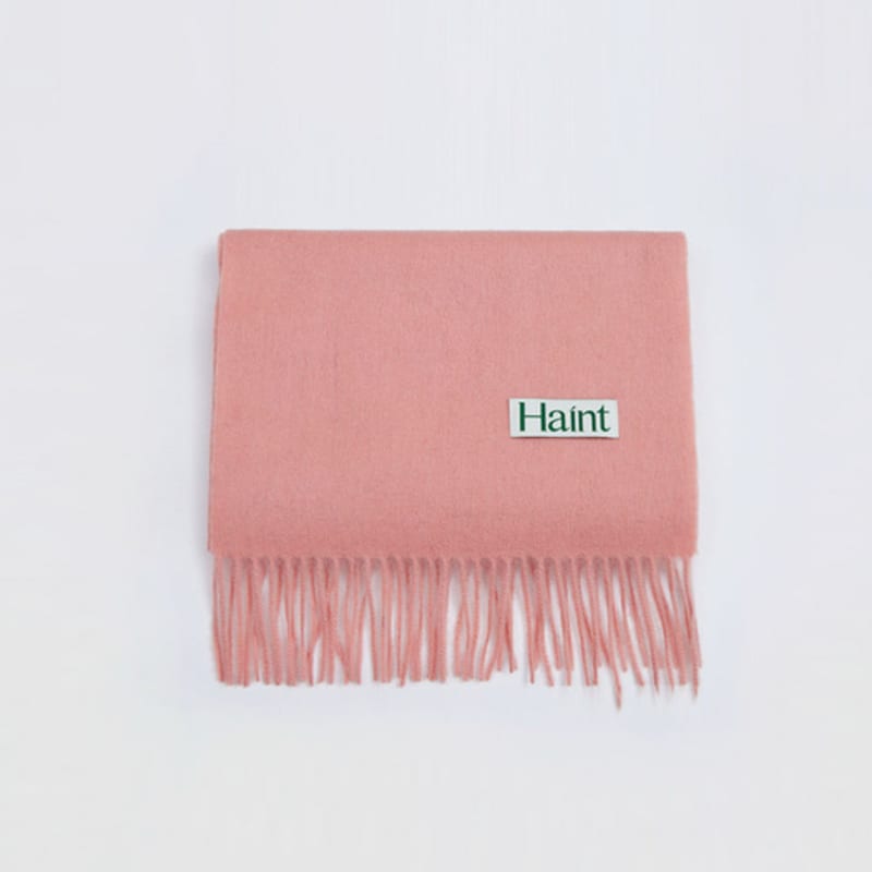 HAINT WINTER PREMIUM WOOL MUFFLER_10COLORS_pink