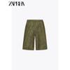 Zaprha 2025 New Arrival Suede Texture Effect Casual Shorts Female Outer Wear Fifth Pants Slim Looking 4344154