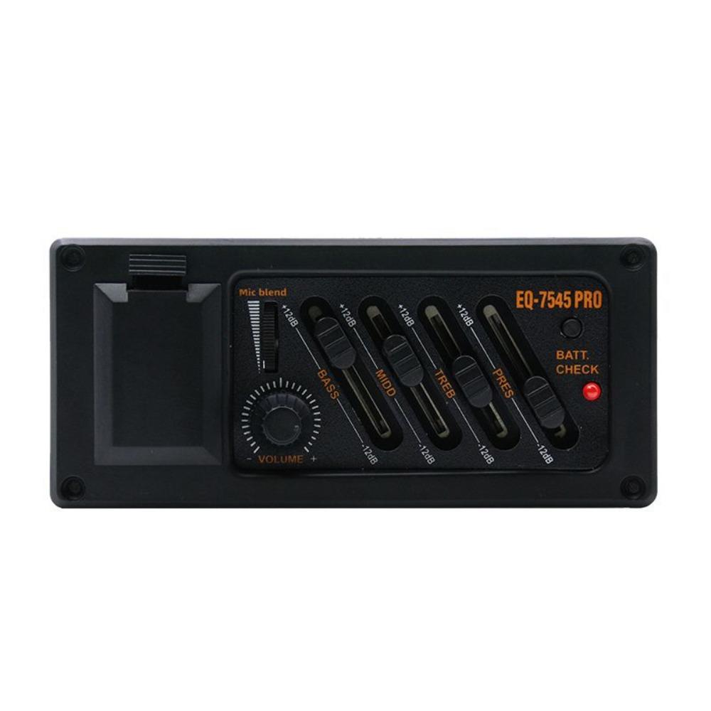 EQ 7545R Acoustic Guitar Preamp Amplifier 4 Band EQ Equalizer New Guitar Pickup