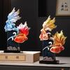 Creative Resin Fish Sculpture Decor, Luxury Home, Living Room, Office, Dining Room, Blessing Decoration, Abstract Wealth, 1Pc