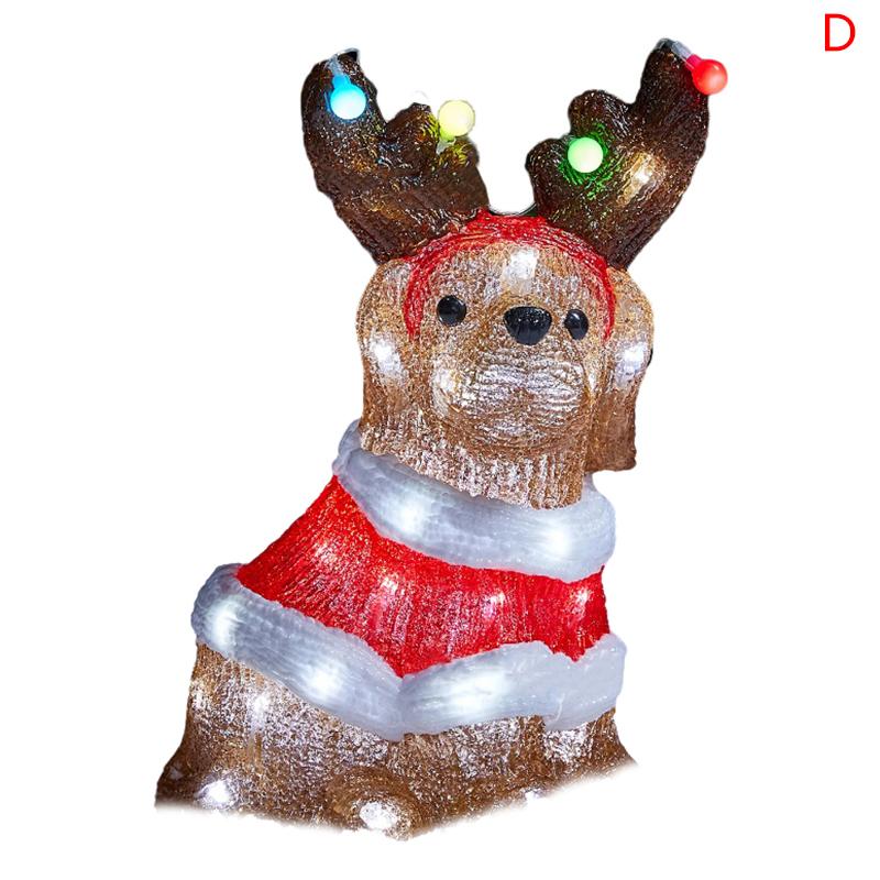 

Christmas Decorations Outside Light-Up Animals,Dog,Deer,Santa Clausoutside Christmas Decorations,Outdoor Christmas Statue Garden D