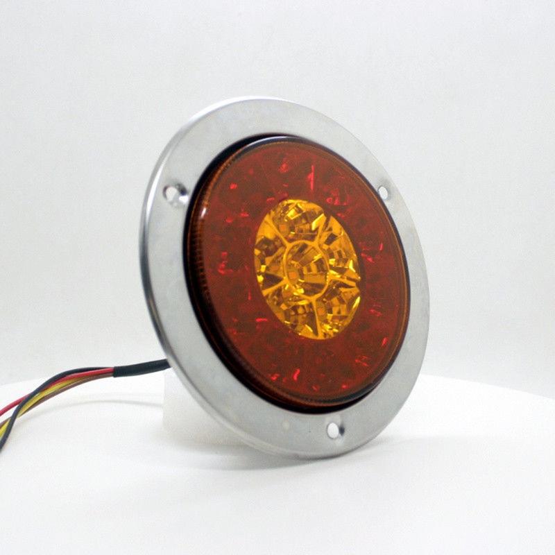 16LEDs Trailer Stop Brake Turn Tail Lamp 12-24V Cargo Trailers Tractors Trucks