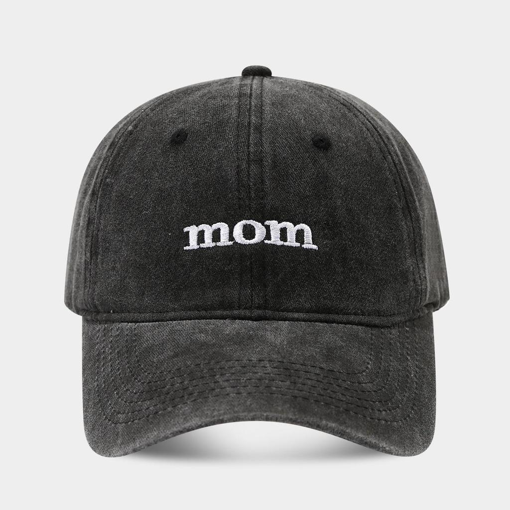 Trendy Vintage Embroidered Washed Cotton Dad/Mom Baseball Cap - Casual Sun Hat
