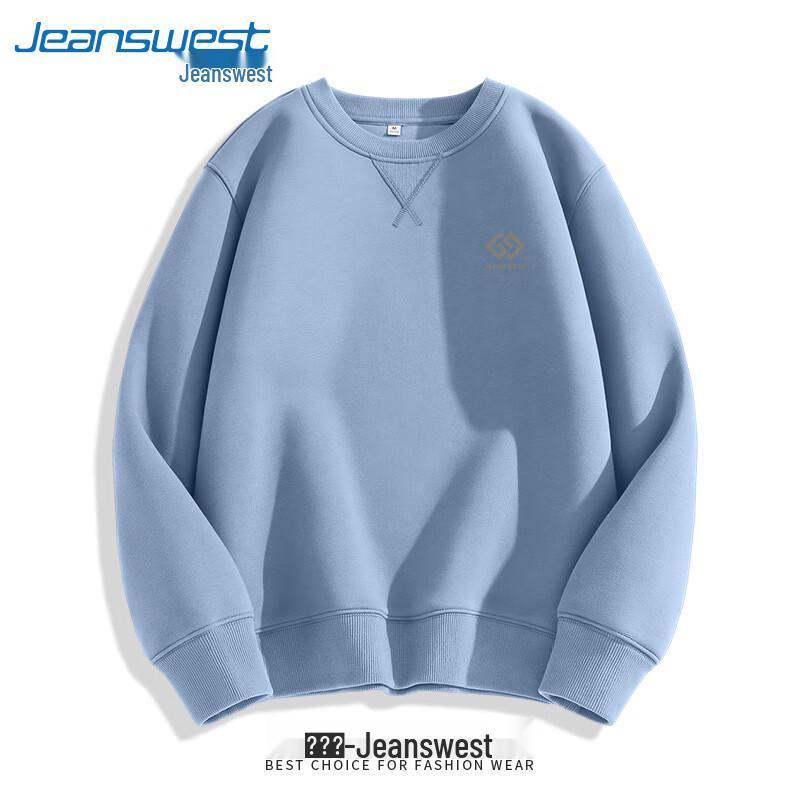 Jeanswest Men's Triangle Neck Heavyweight Cotton Hoodie