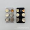 PVC Carabiner Korean Won Coin Clip: Travel-Friendly Plastic Coin Sorting Wallet