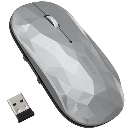Buffalo Wireless Mobile Mouse 2.4GHz Receiver Included FLEXUS Thin and Light 5 Buttons [Equipped with Back/Forward Buttons] Wireless Quiet BlueLED MIL