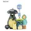 Cartoon Cat Umbrella Shade Micro Landscape Gardening Doll Set Pvc Material
