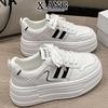 Cm Height Increase Small Women's Shoes Leather Platform White Shoes Board Shoes Autumn New Casual Sports Shoes