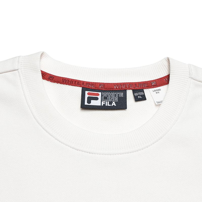 Fila Original Peony Pullover Simple Fashion Classic Retro Casual Versatile Comfortable Loose Round Neck Sweatshirt Unisex Sweatshirt F51U619203FIV