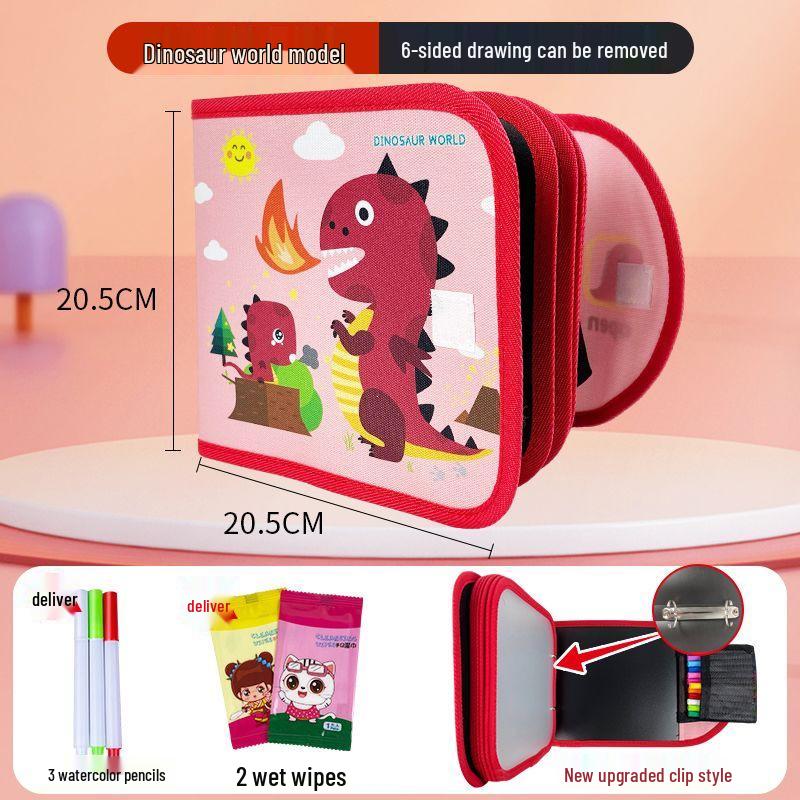 Portable Children s Drawing Board: Erasable Doodle Book and Small Blackboard Toy.