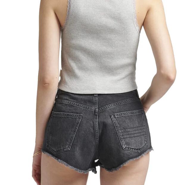 Superdry Vintage High Rise Denim Shorts