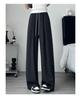 White Women's Wide-Leg Quick-Dry Ice Silk Pants