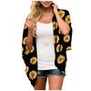 Women's Fashion Chiffon Printed Cardigan Loose Plus Size Beach Cover-Ups